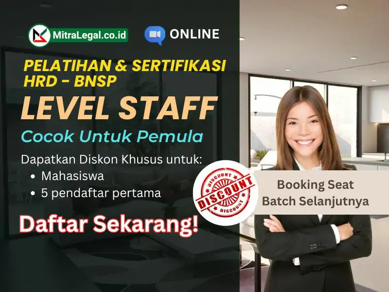 Pelatihan dan Sertifikasi HRD BNSP staff